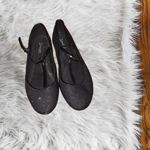 Black Sparkle Ballet Flats - Size 8.5M **Like New